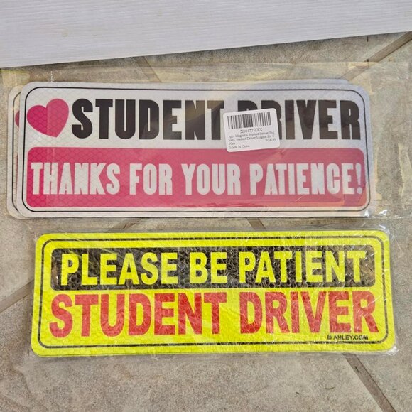 NEW Student Driver Magnet Sign (4 total) - Picture 4 of 12